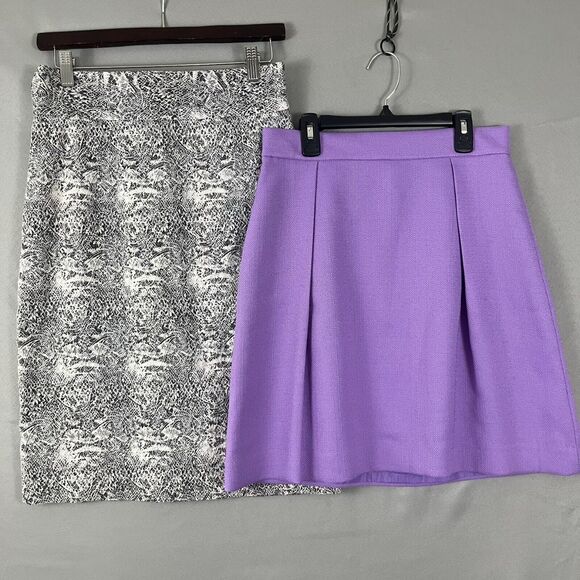 Lot of 2 Womens Size 4 Skirts Bundle Professional Office Church Career Secretary - Picture 1 of 7